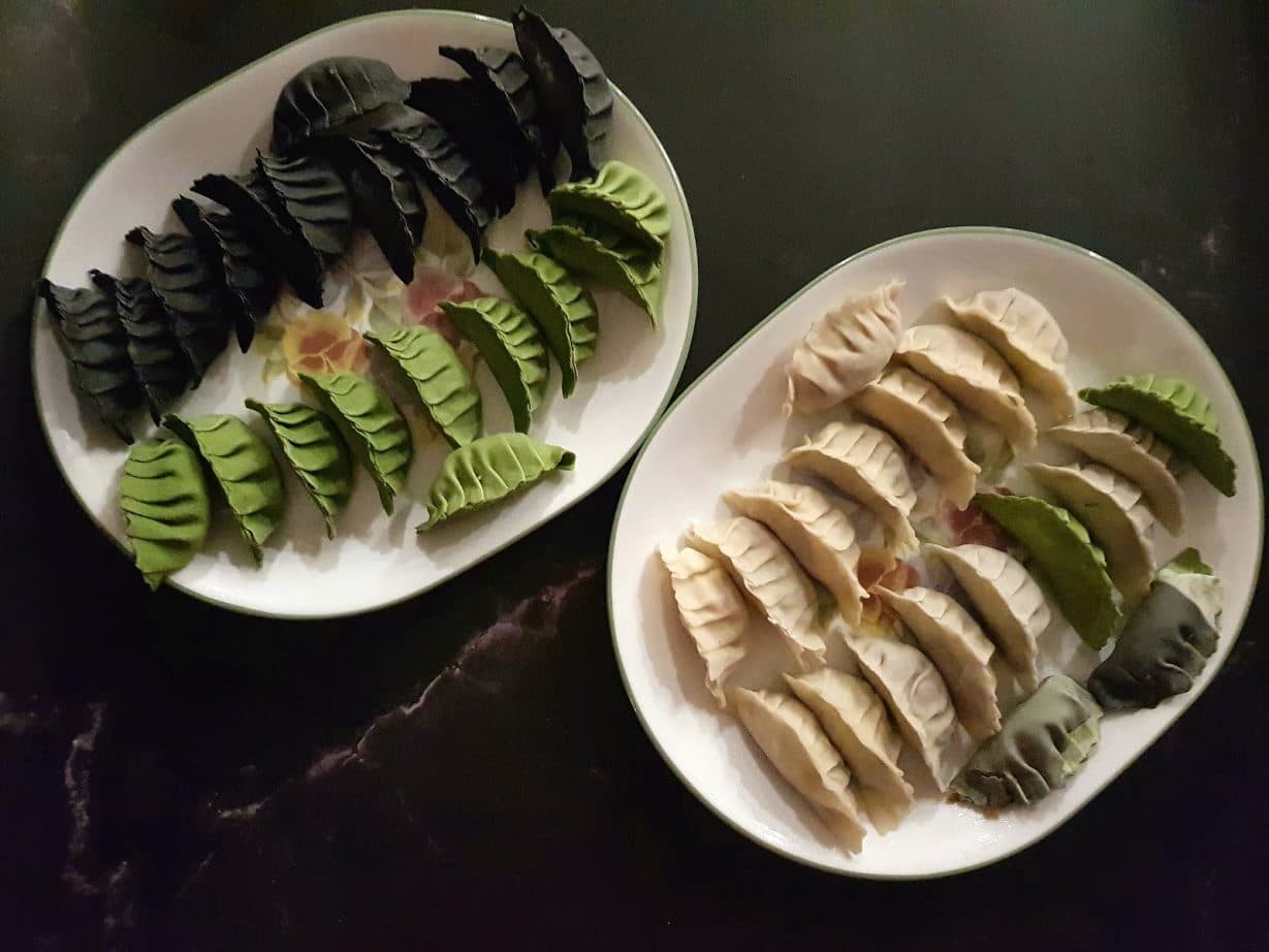 colorful guotie dumplings