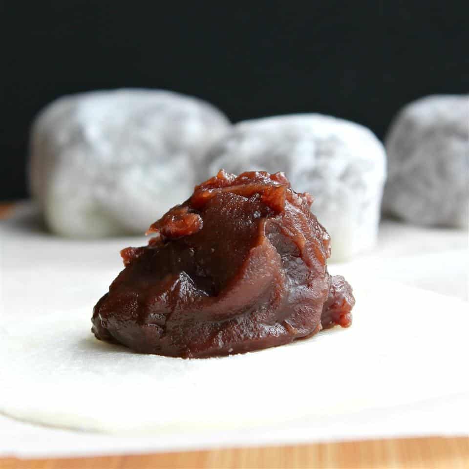 red bean paste