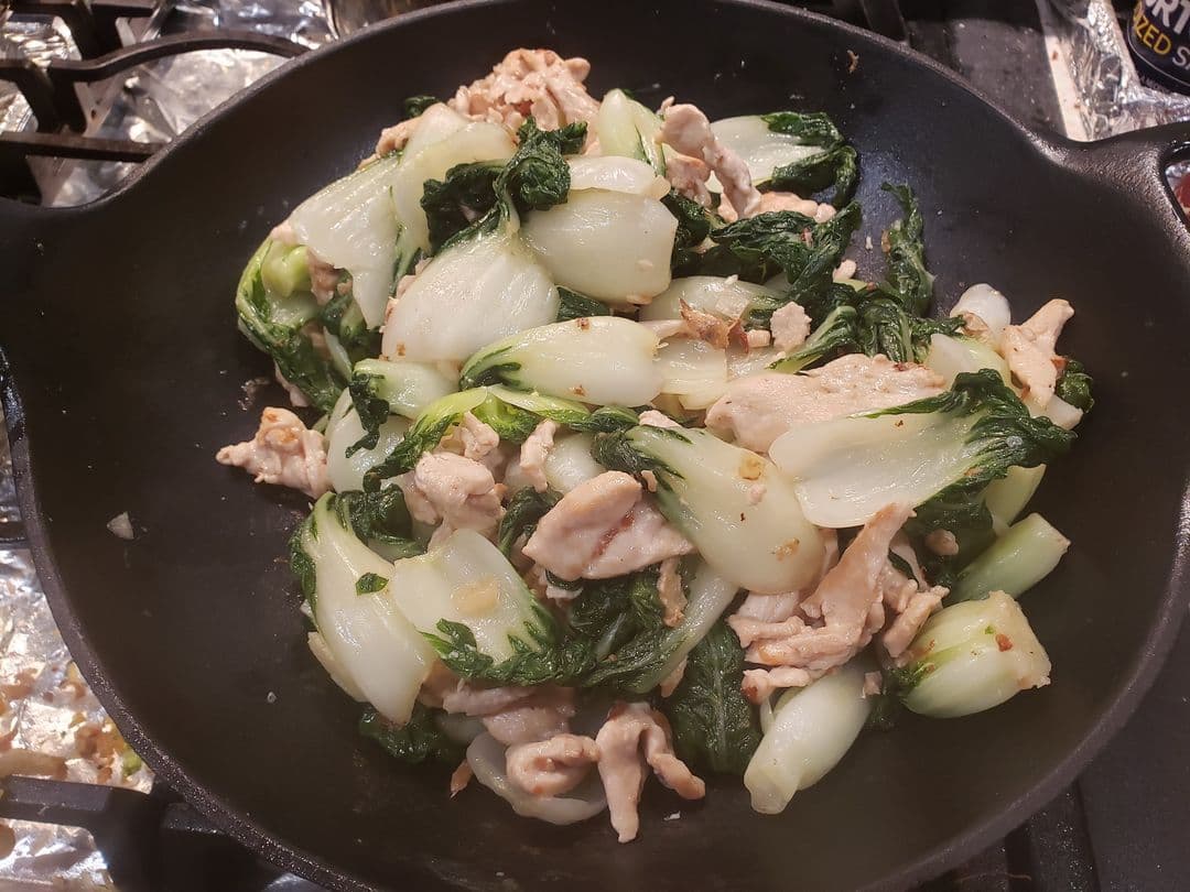 Baby Bak Choy with Chicken Breast Stir Fry – Sarah Leong