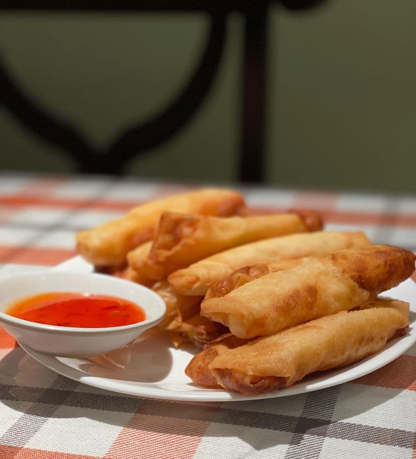 Crispy Fried Mayo Shrimp and Fruit Salad Roll – Katherine Ong